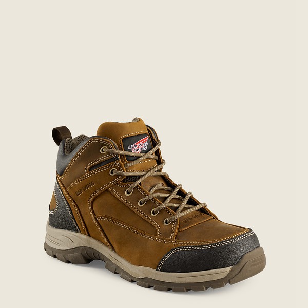 Red Wing Hiking Boots Truhiker - 5-inch Safety Toe - Brown - Mens NBV085724